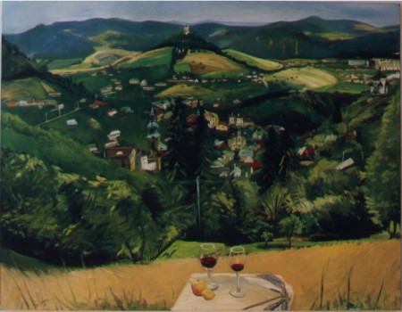 Selmecbánya látképe 140x180cm